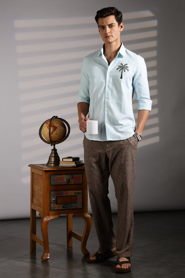 Tree Embroidery Shirt