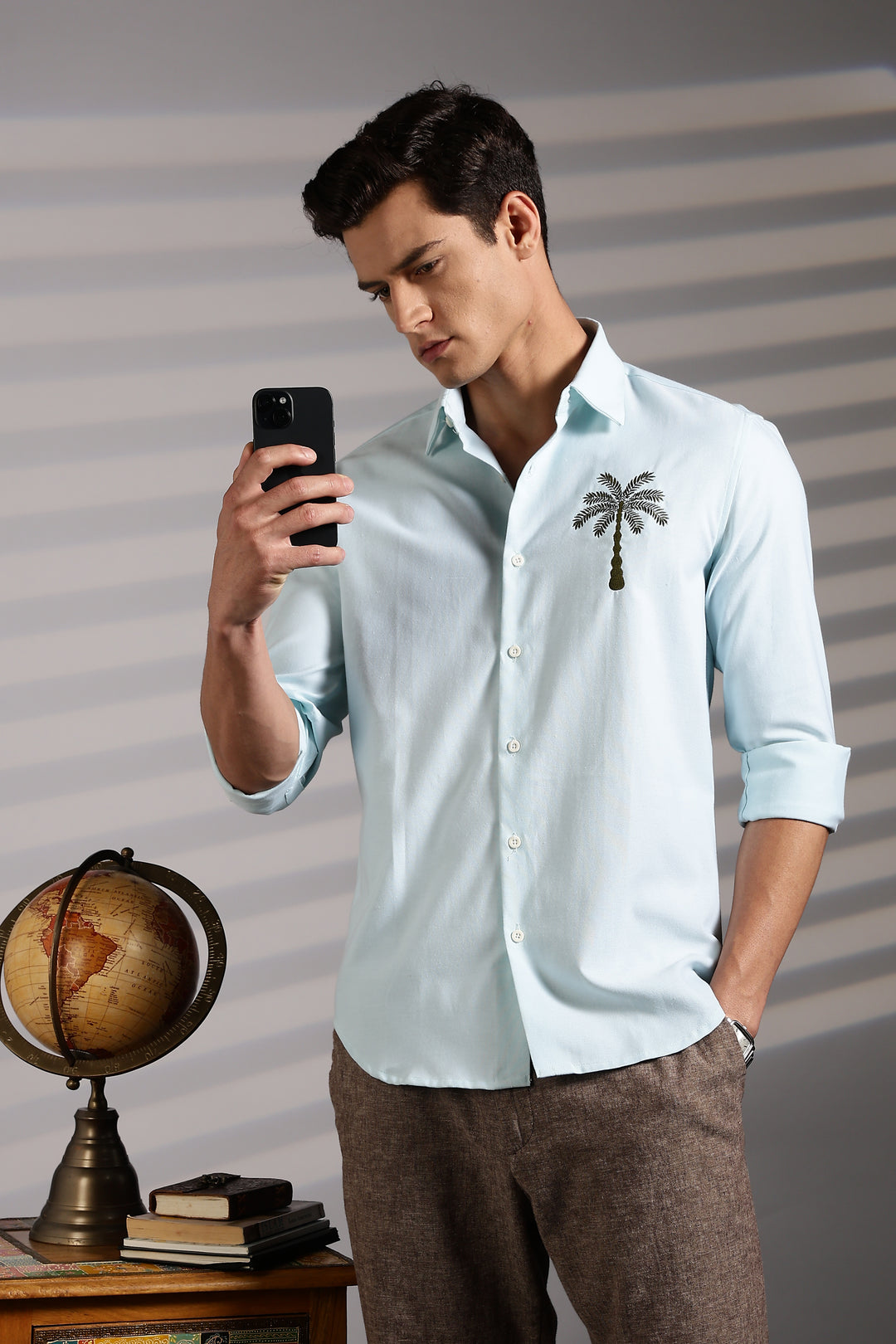 Tree Embroidery Shirt