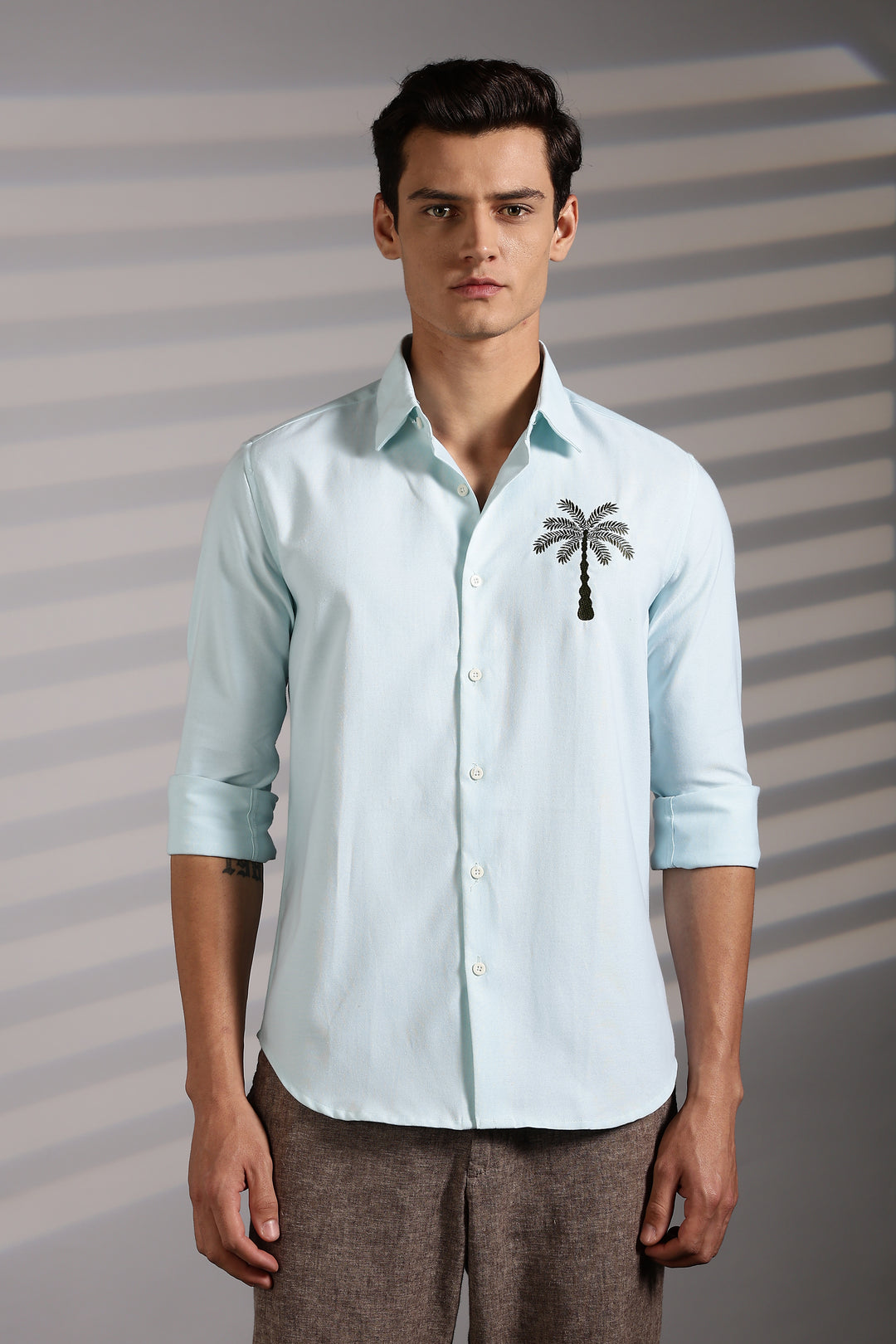 Tree Embroidery Shirt