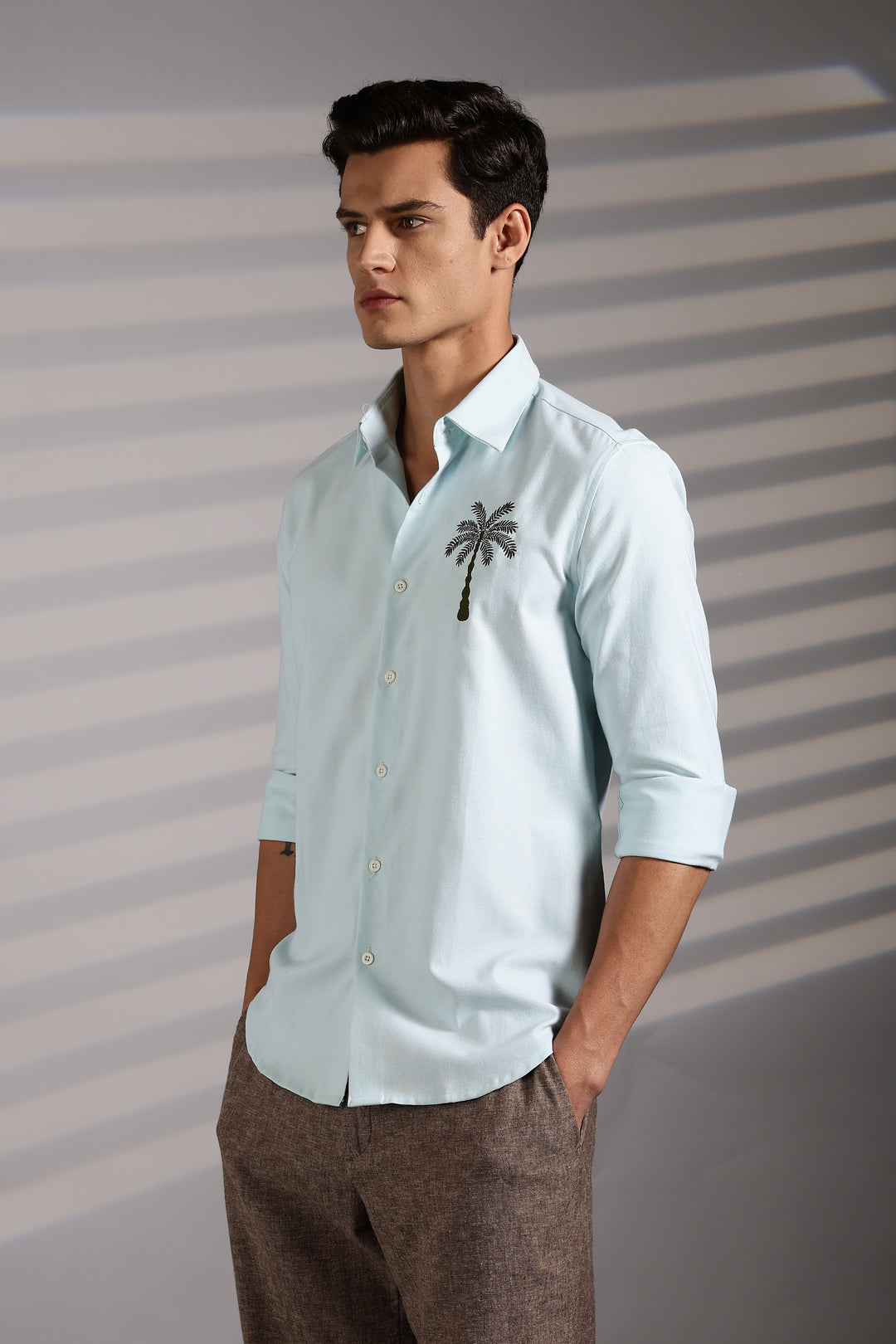 Tree Embroidery Shirt