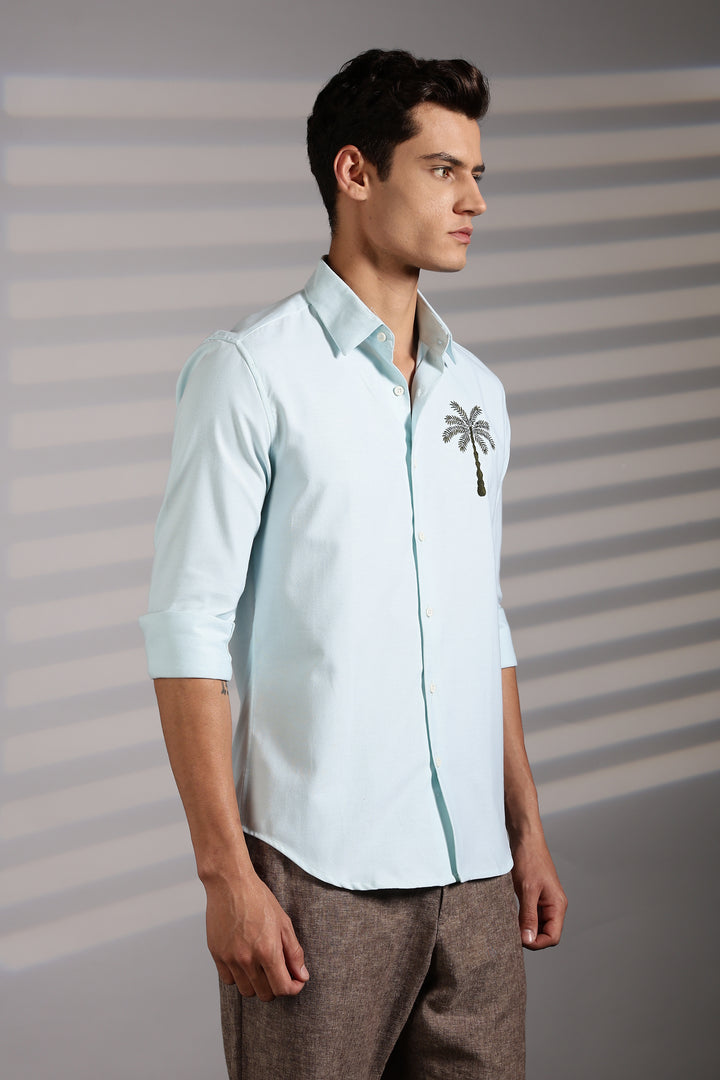 Tree Embroidery Shirt