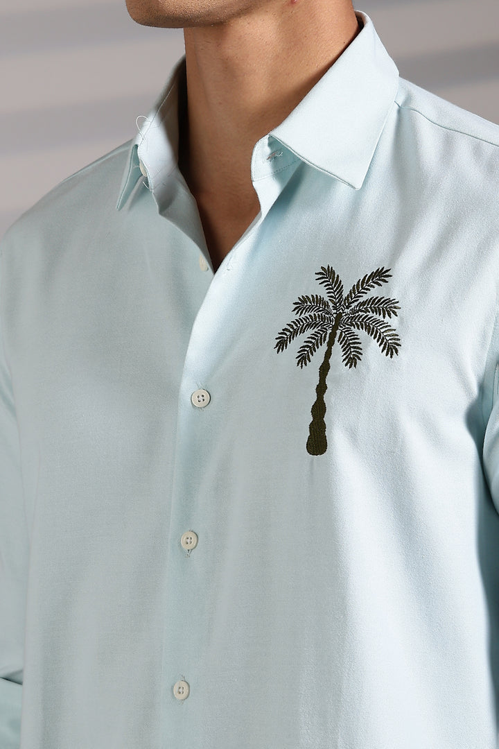 Tree Embroidery Shirt