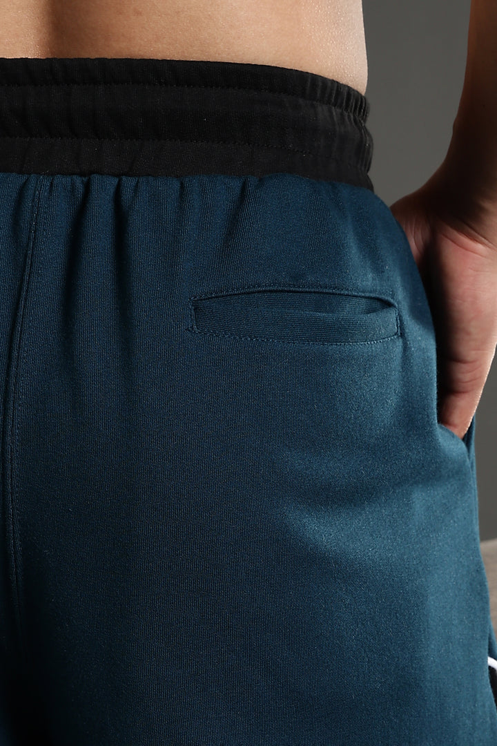 Cut & Sew Teal Joggers