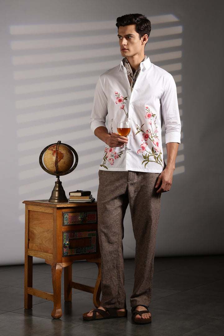 Blush White Shirt