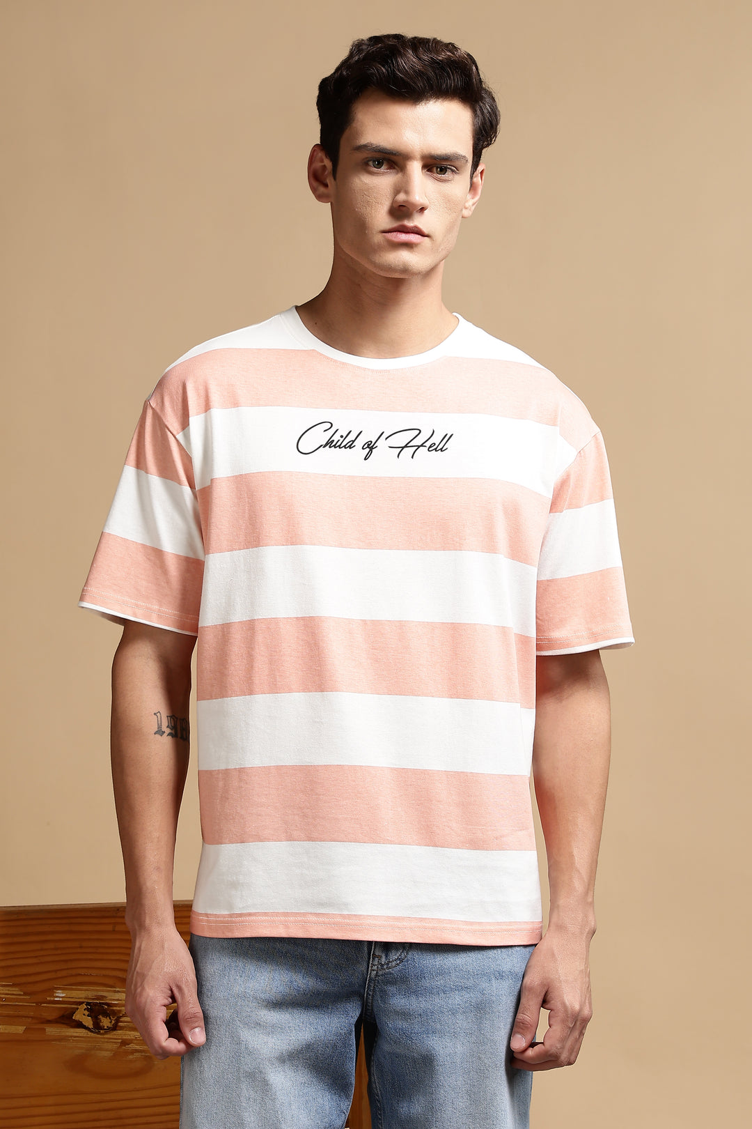 Child of Hell: Oversized Stripes Tshirt