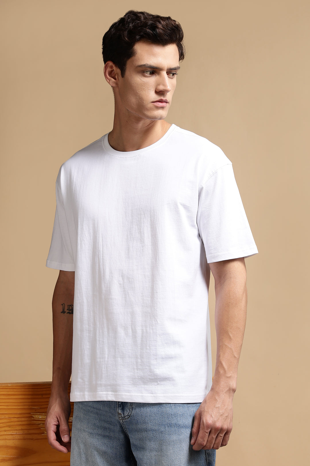 French Toast: White Oversized T-shirt