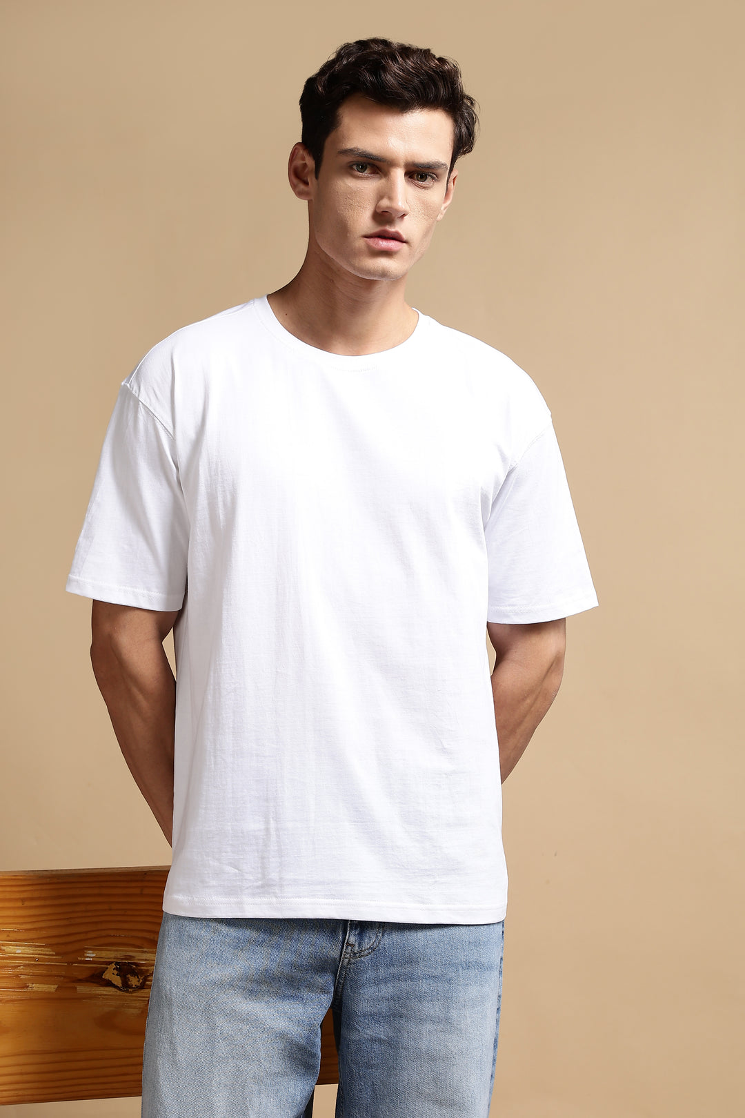 French Toast: White Oversized T-shirt