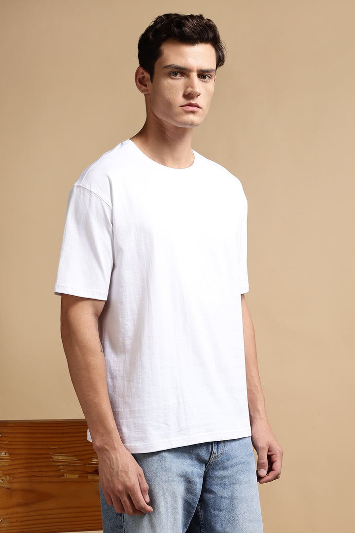 French Toast: White Oversized T-shirt
