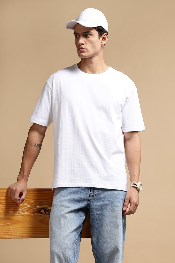 French Toast: White Oversized T-shirt