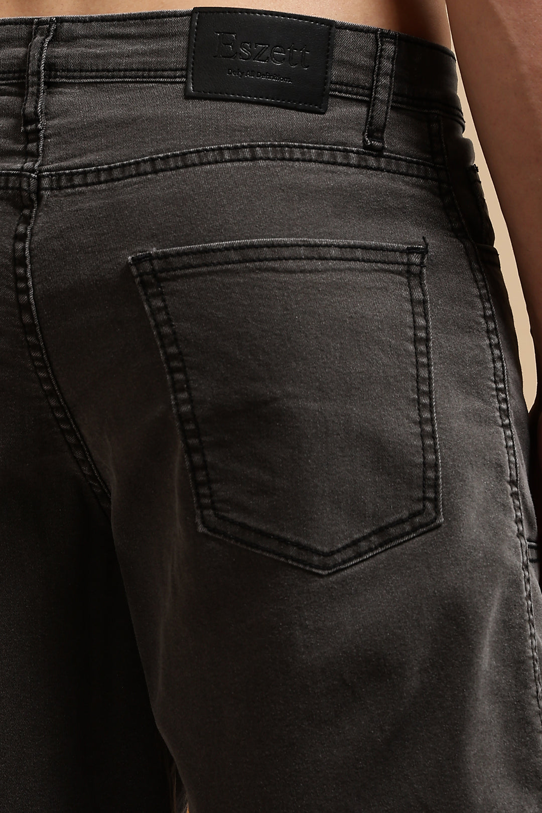 Black Denim Washed Classic Shorts