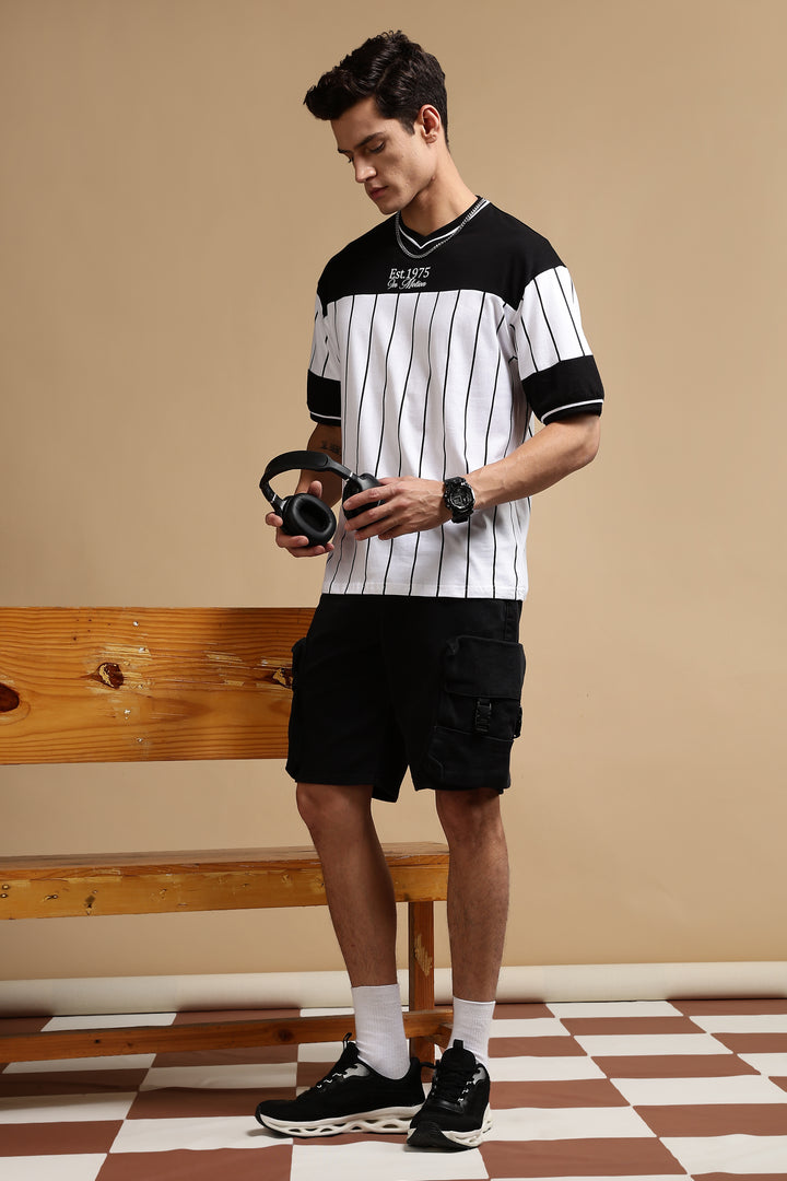 Vintage: Black and White Oversized T-shirt