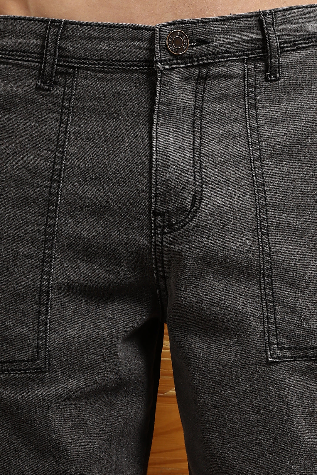 Acid Washed Utility Shorts