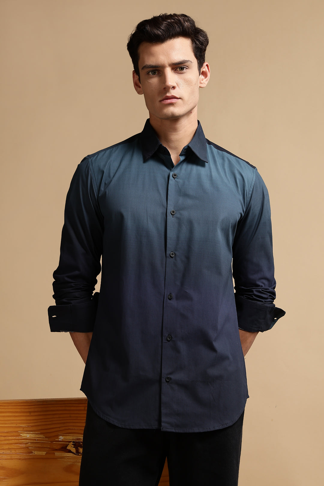 Navy Ombre Shirt