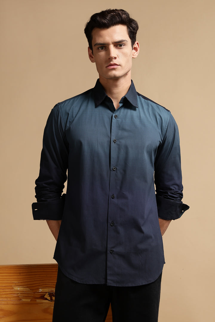 Navy Ombre Shirt