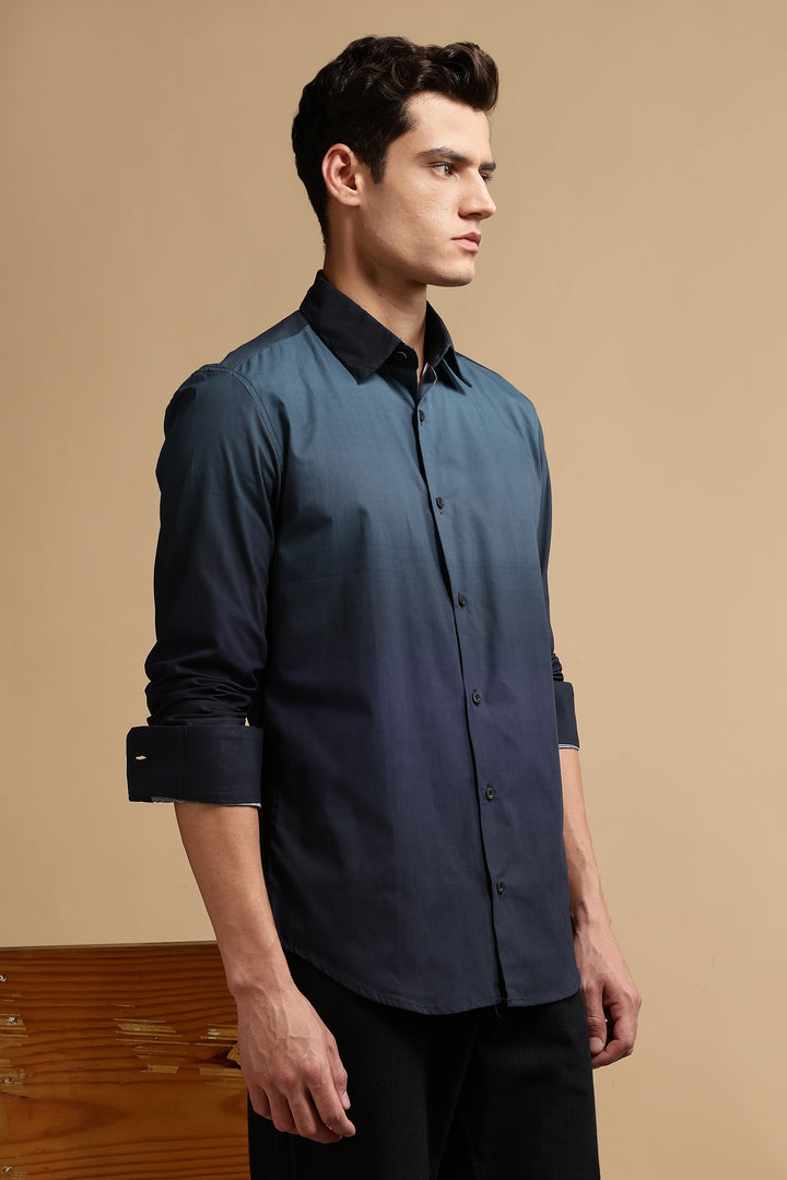 Navy Ombre Shirt