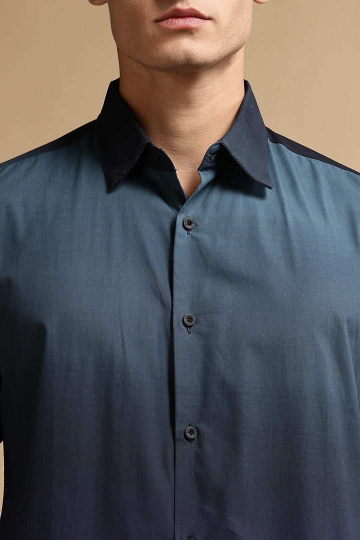 Navy Ombre Shirt