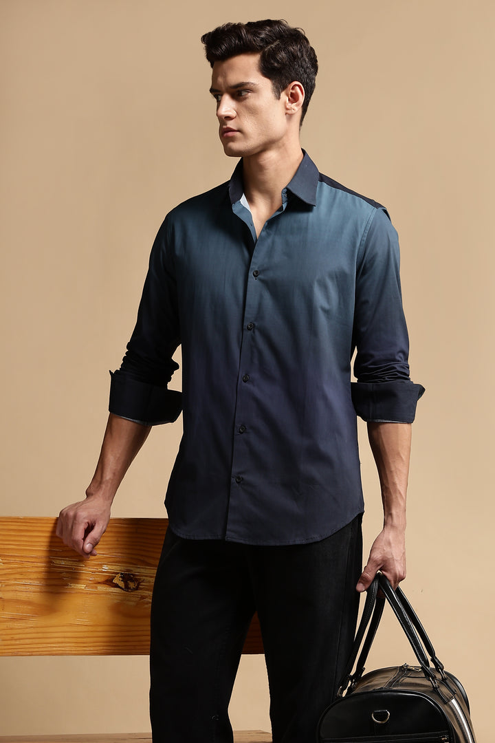 Navy Ombre Shirt