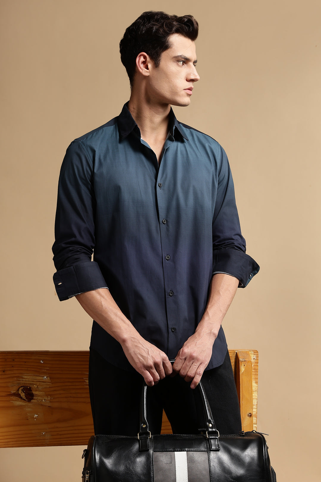 Navy Ombre Shirt