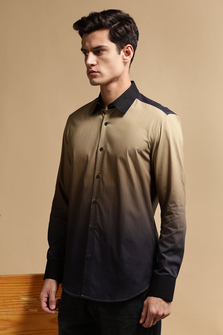 Cream Ombre Shirt