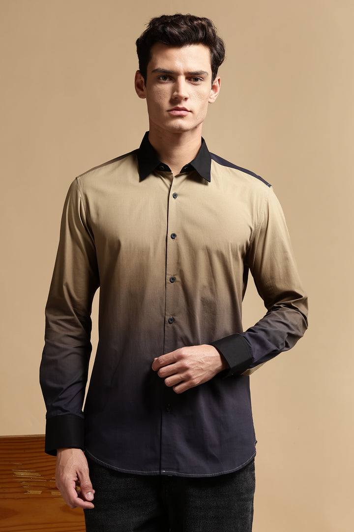 Cream Ombre Shirt
