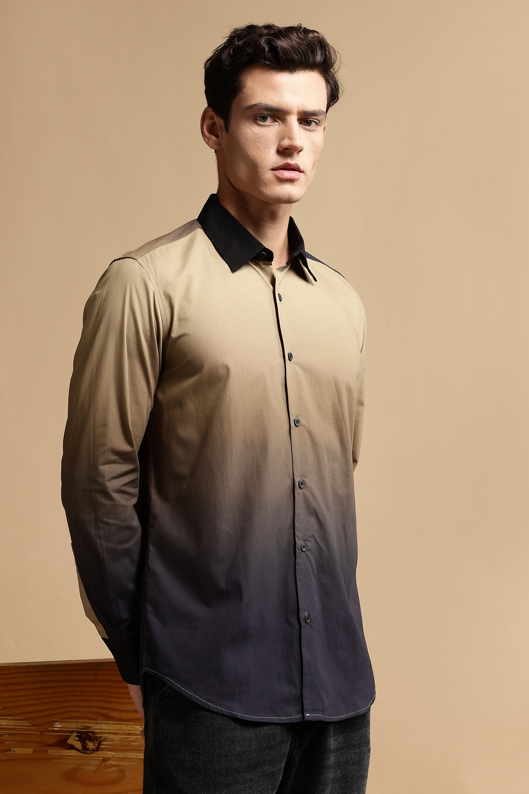 Cream Ombre Shirt