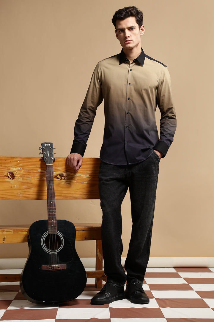 Cream Ombre Shirt