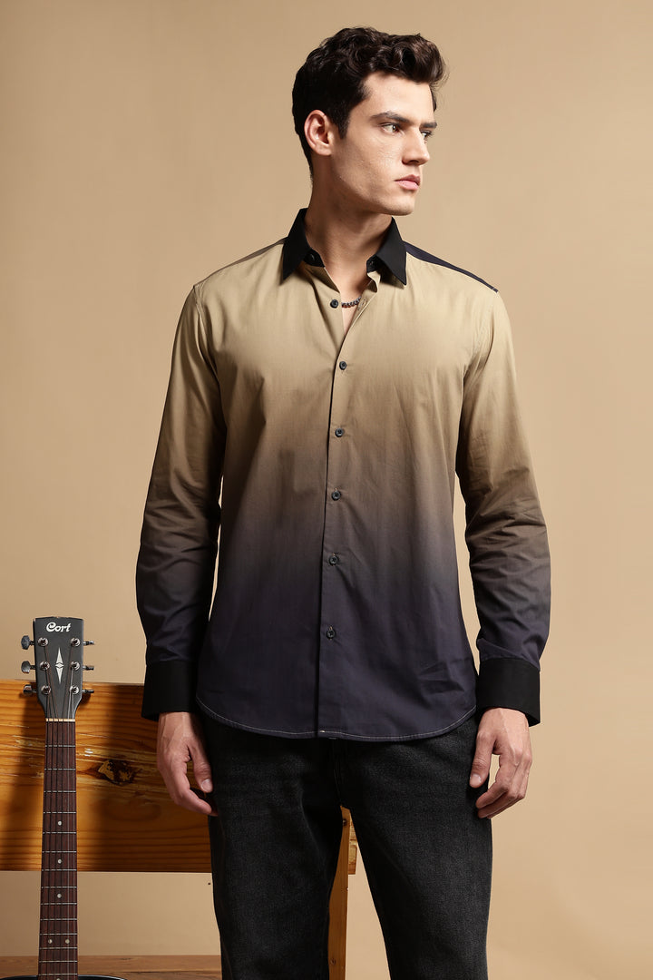 Cream Ombre Shirt