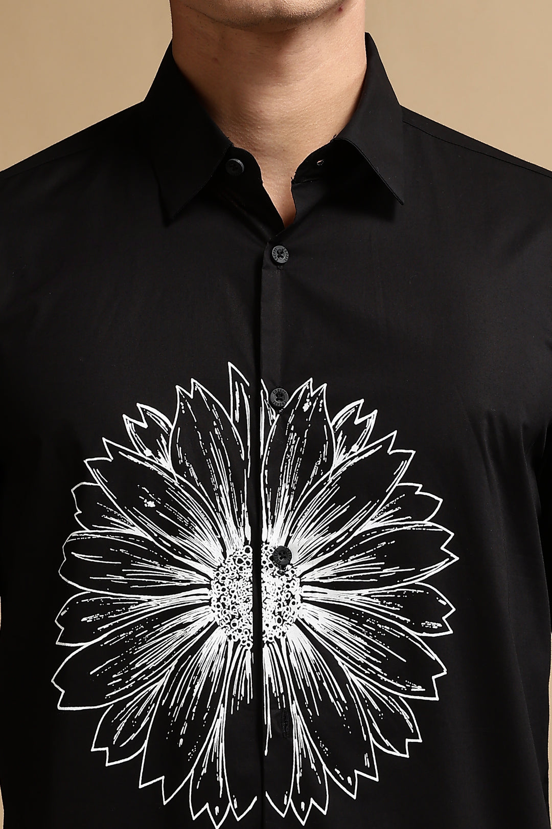 Black Hollyhock Shirt