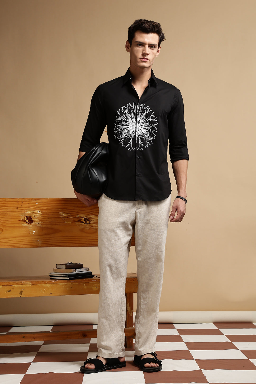 Black Hollyhock Shirt