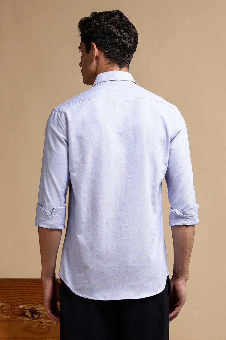 Glass: Blue Embroidery Shirt