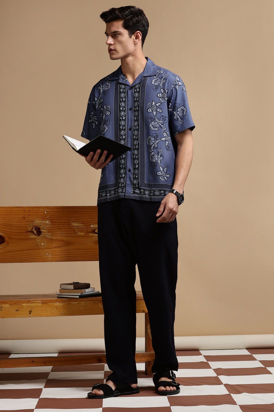 Turquoise Cuban Shirt