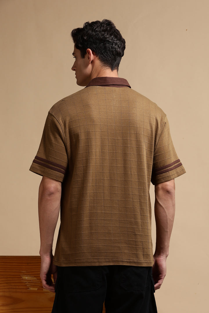 Run Ahead Oversized Brown Polo