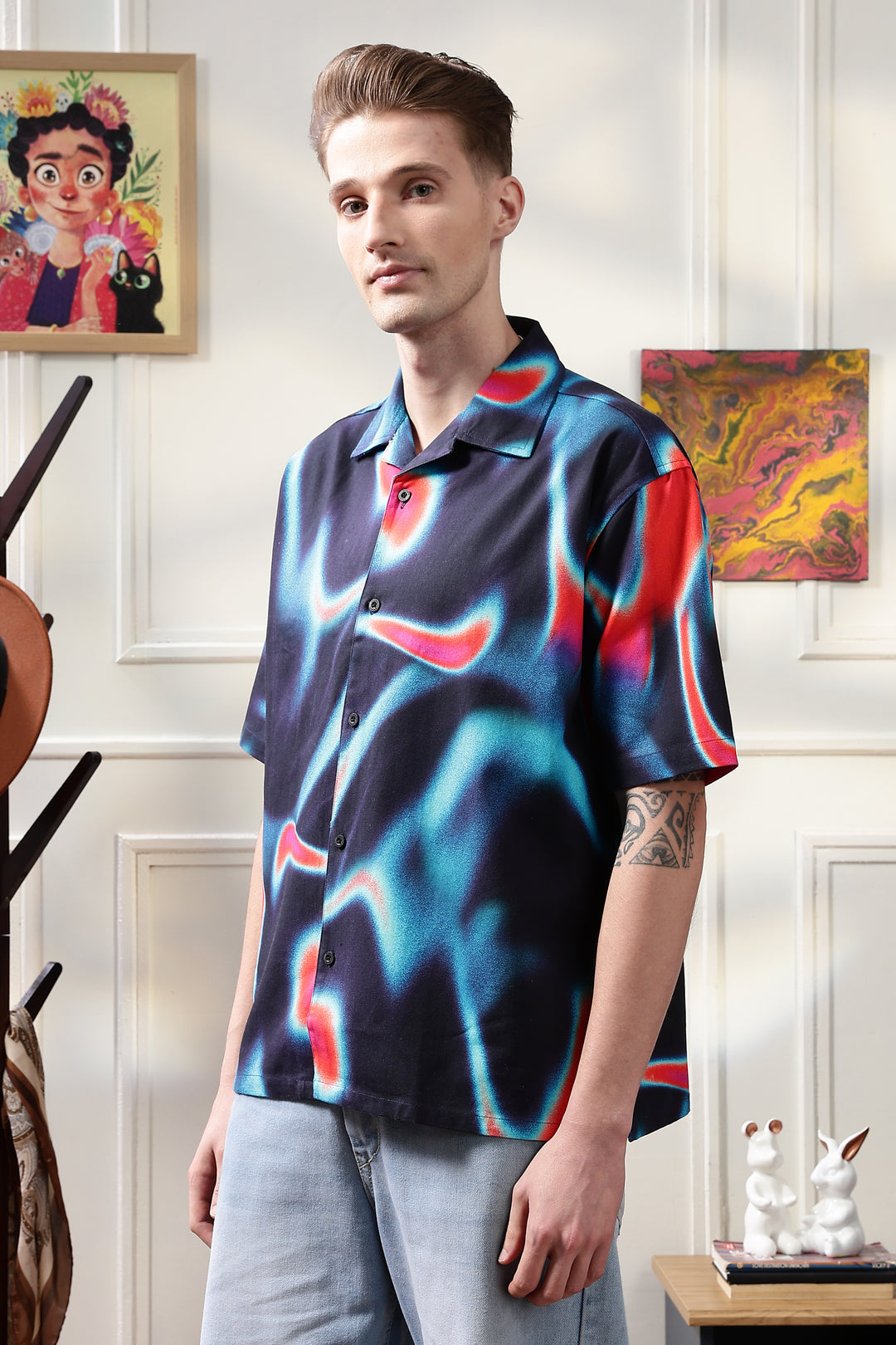 Nebula Oversized Cuban Shirt