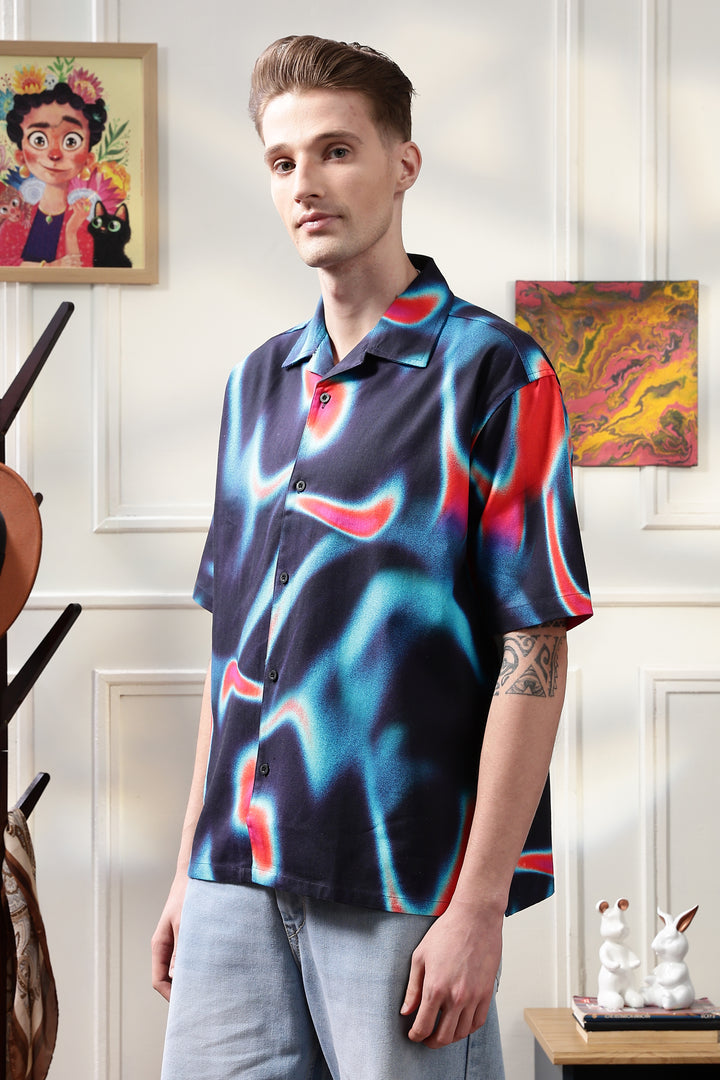 Nebula Oversized Cuban Shirt