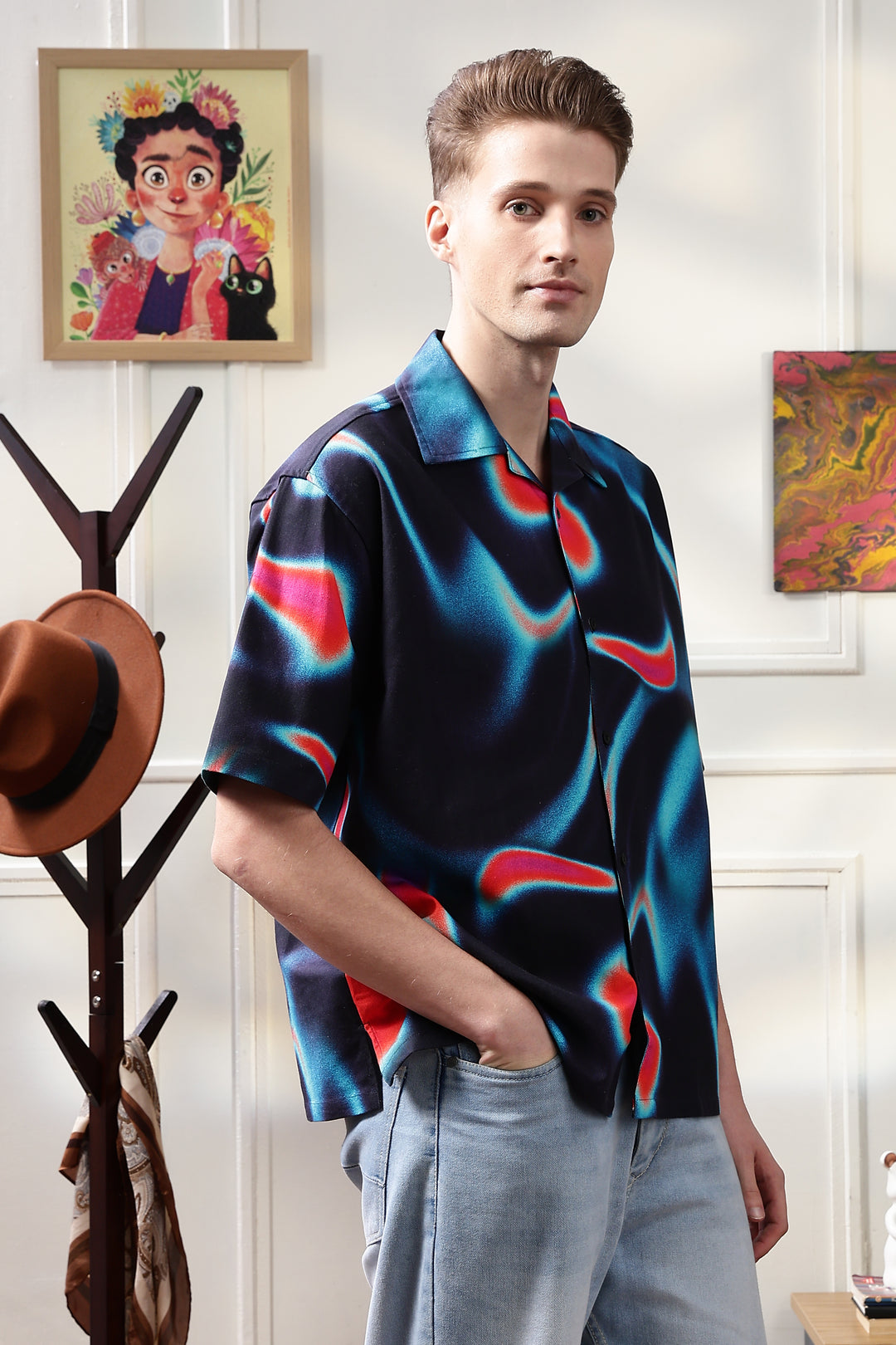 Nebula Oversized Cuban Shirt
