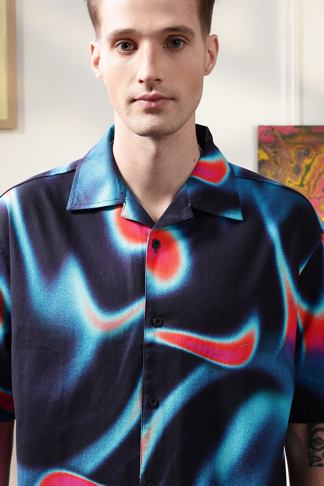 Nebula Oversized Cuban Shirt