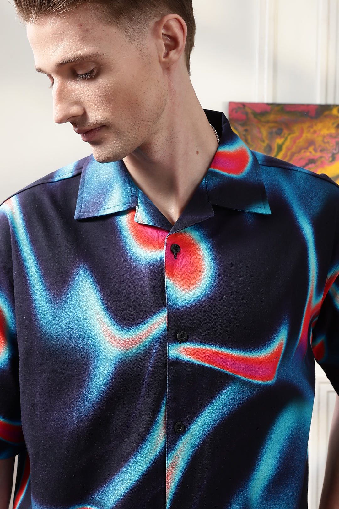 Nebula Oversized Cuban Shirt