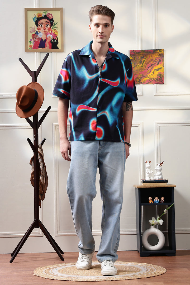 Nebula Oversized Cuban Shirt