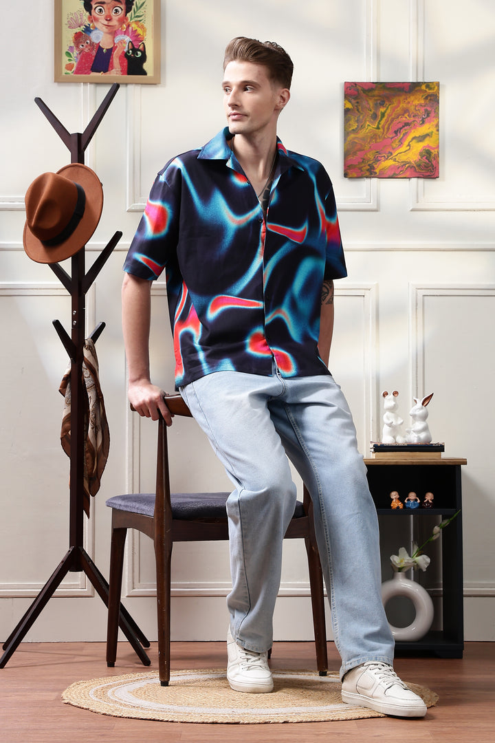 Nebula Oversized Cuban Shirt