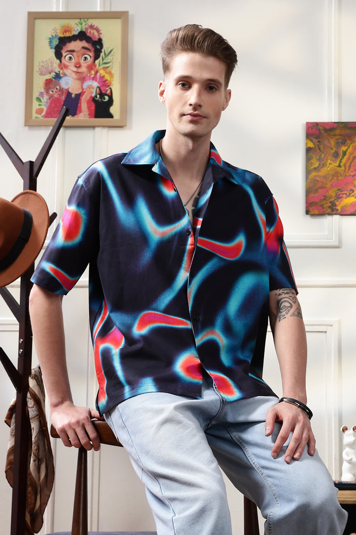 Nebula Oversized Cuban Shirt