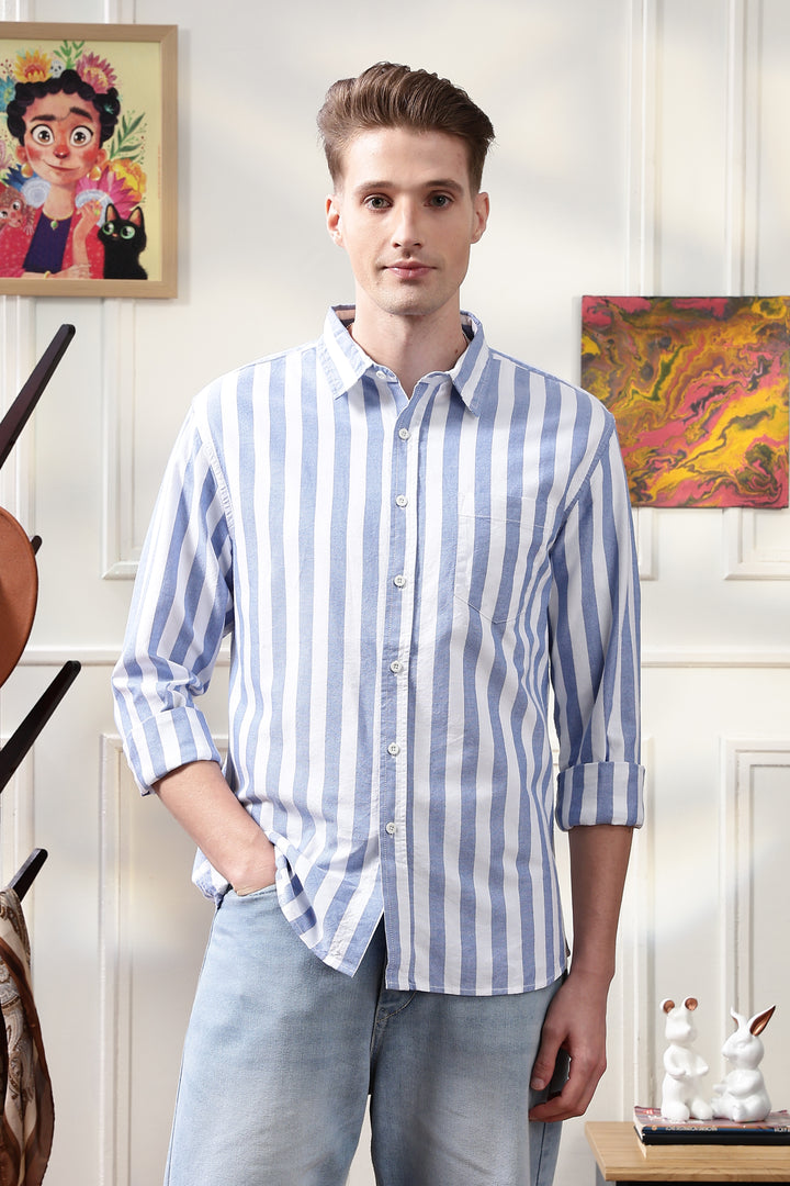 Oxford: Blue Stripes Shirt