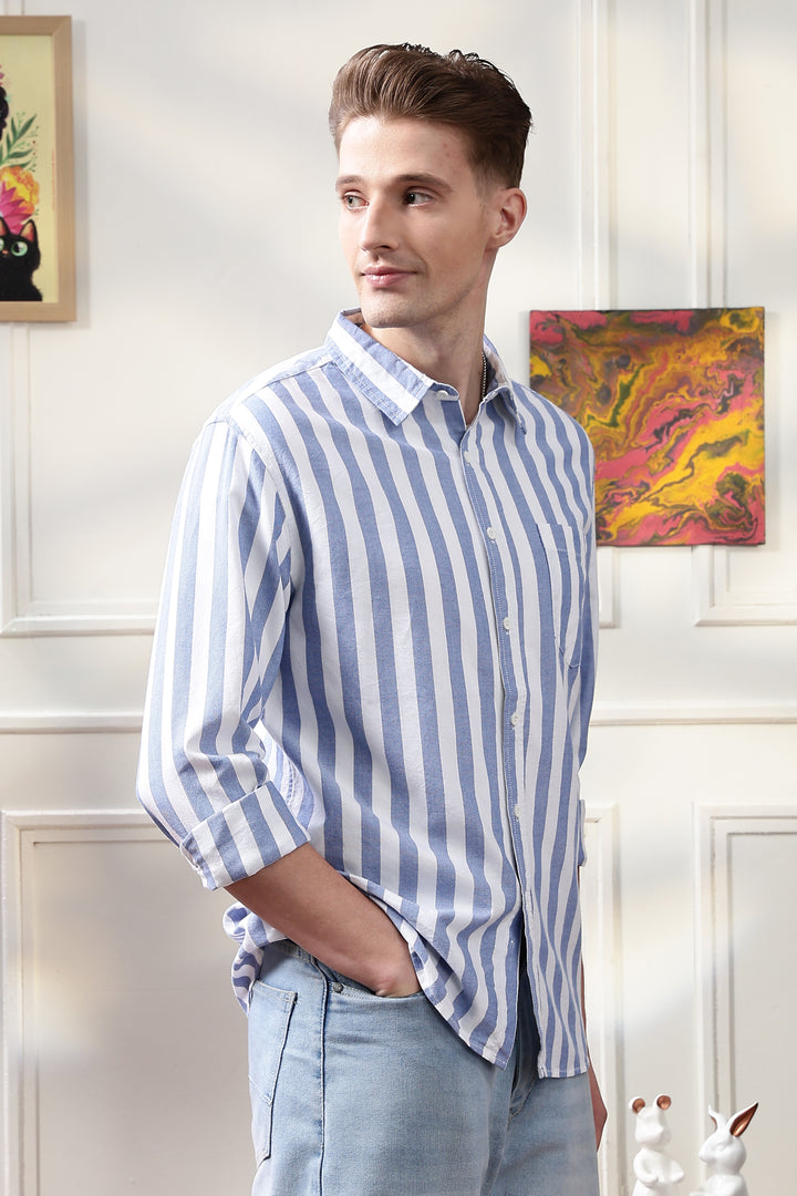 Oxford: Blue Stripes Shirt
