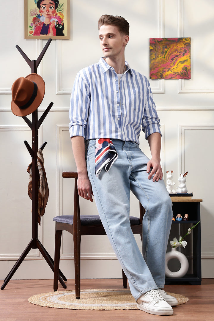 Oxford: Blue Stripes Shirt