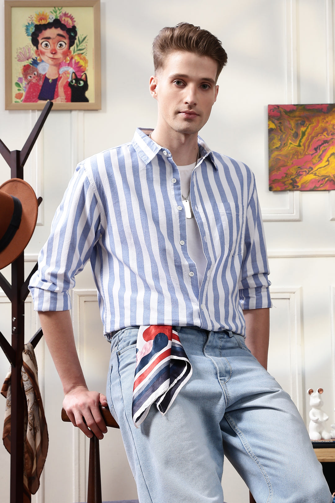 Oxford: Blue Stripes Shirt