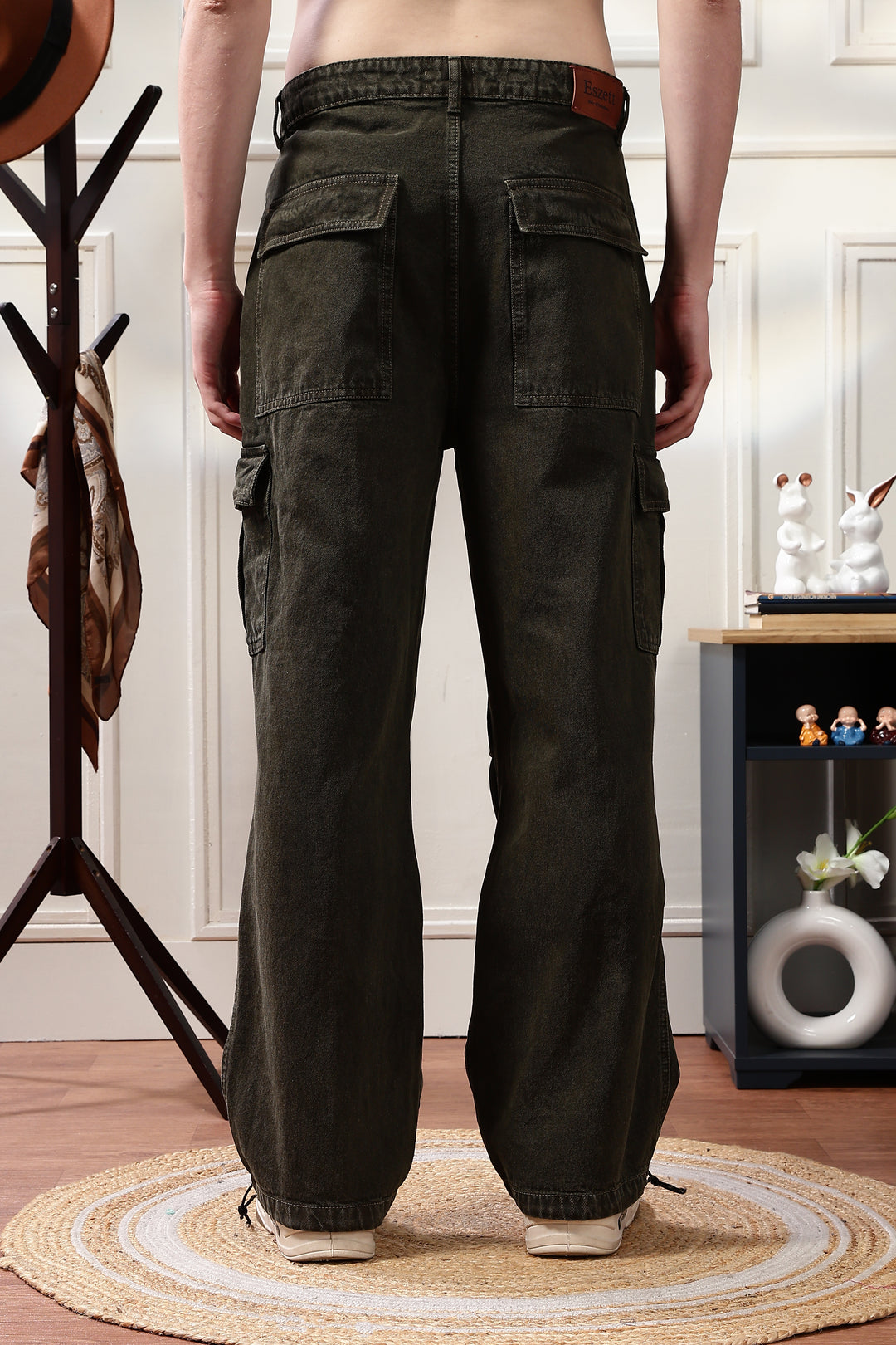 Parachute: Olive Dyed Baggy Cargo Pants