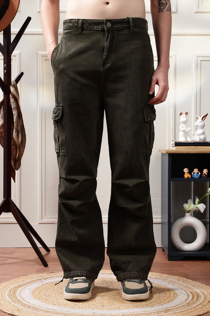 Parachute: Olive Dyed Baggy Cargo Pants