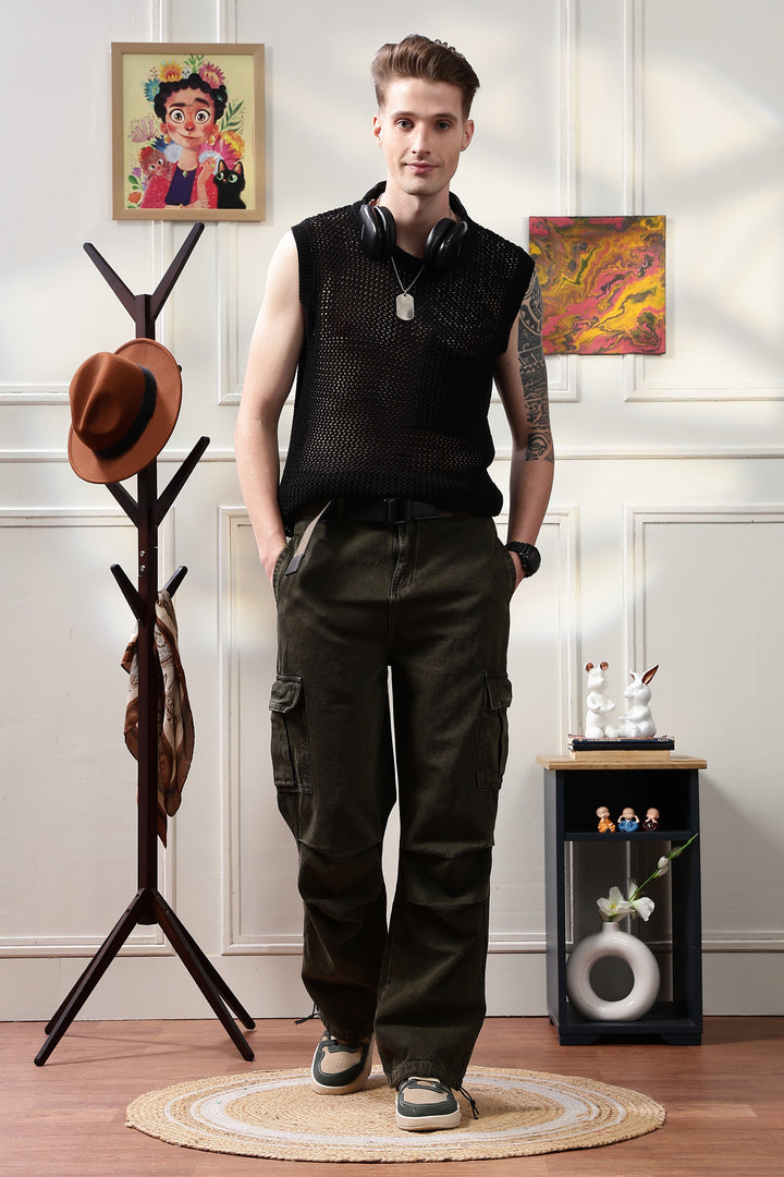 Parachute: Olive Dyed Baggy Cargo Pants