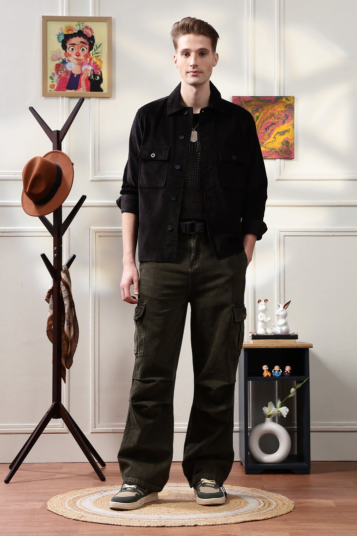 Corduroy:  Black Jacket