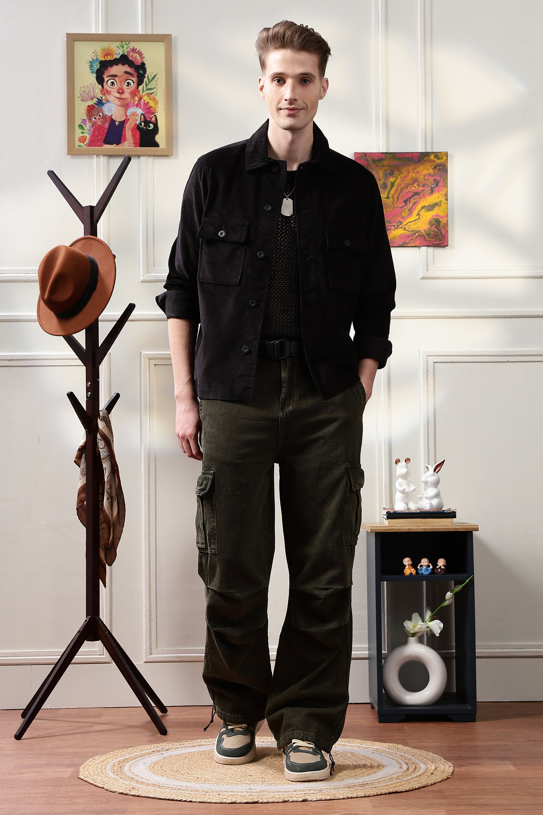 Corduroy:  Black Jacket