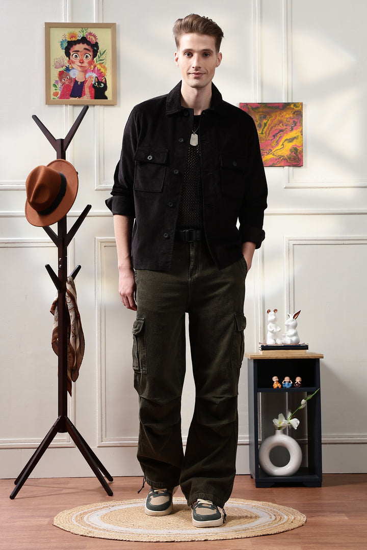 Corduroy:  Black Jacket